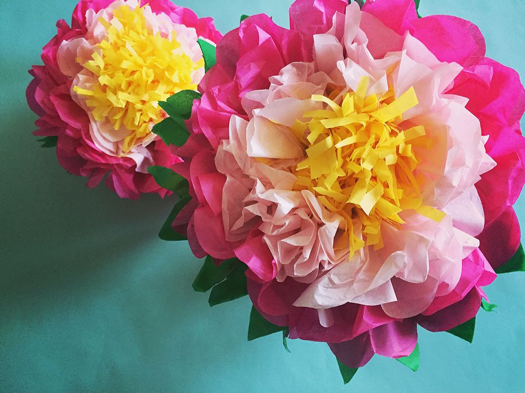 Tissue paper flowers | Source: creativelive.com