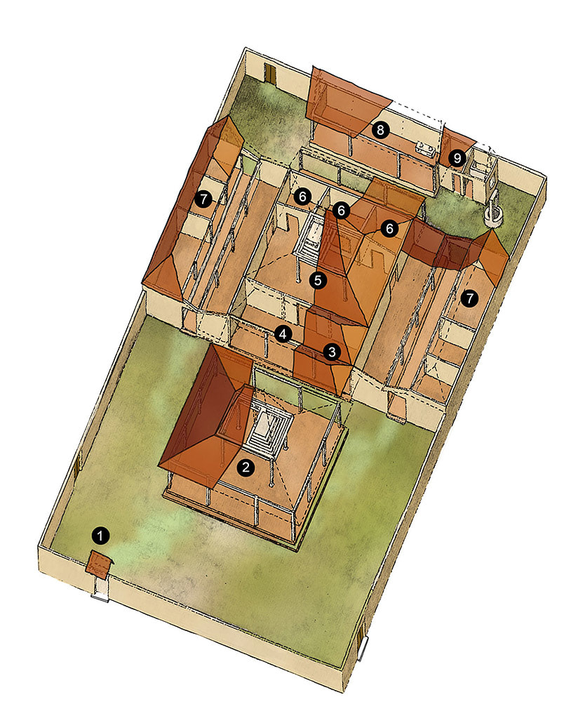 Javanese house compounds | Image source: wikiwand.com