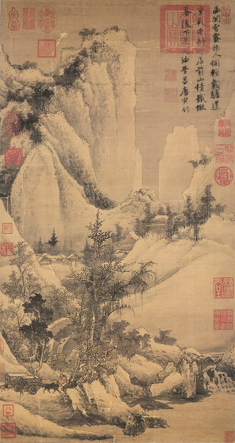 Clearing after Snow at the Han Pass by Tang Yin, in Xieyi style | Source: comuseum.com 