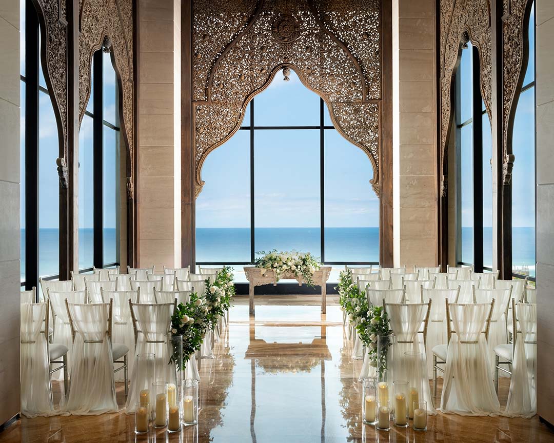 The intricate carvings from the lobby are also applied at Amala and Kimaya’s interior