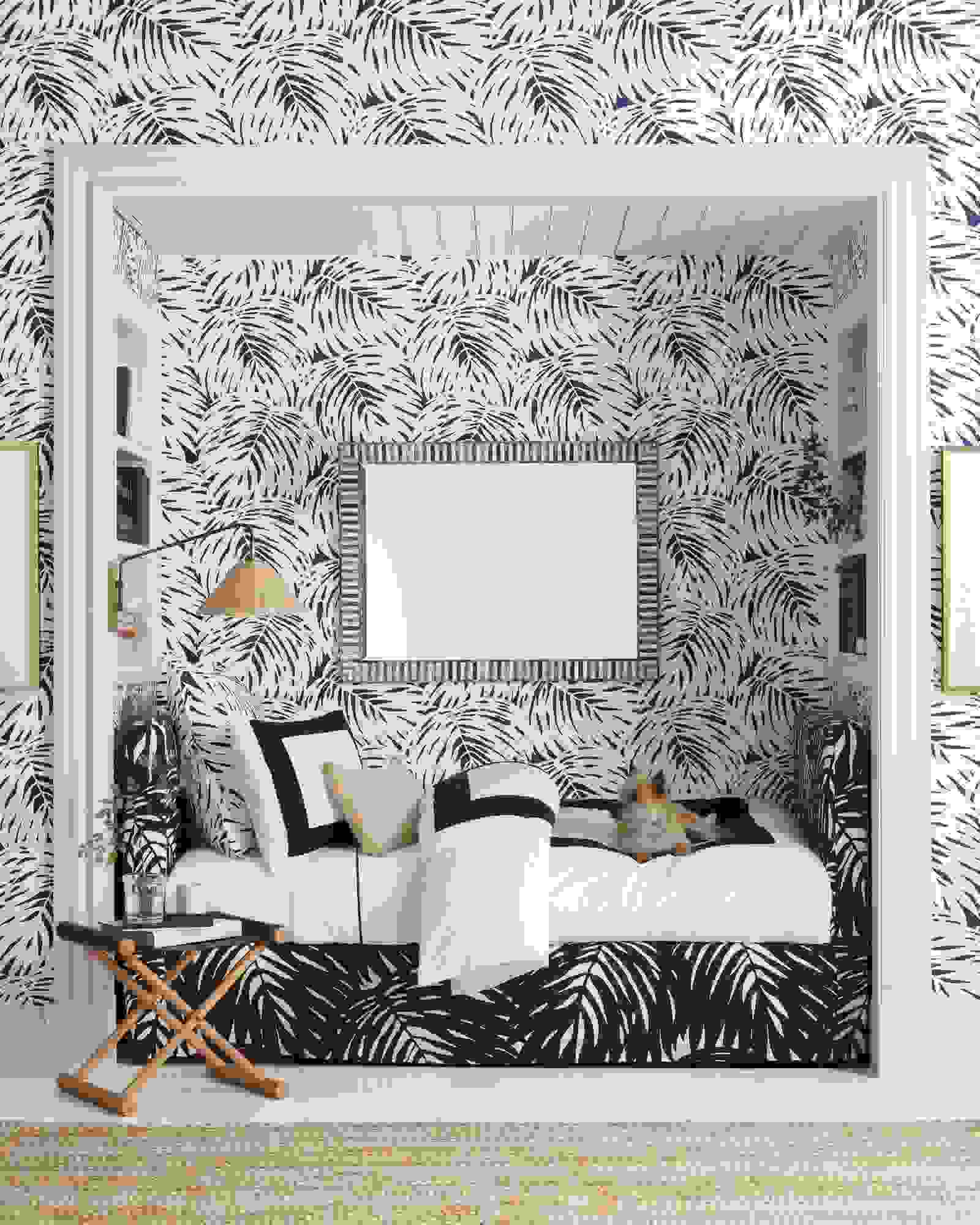Patterned wallpaper is a fail-safe move | Source: serenanadlily.com 
