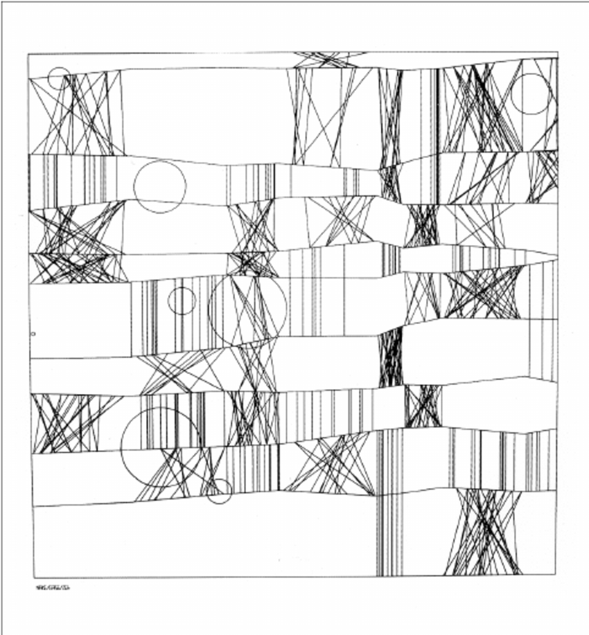 Frieder Nake's Digital Artwork | Source: researchgate.net 