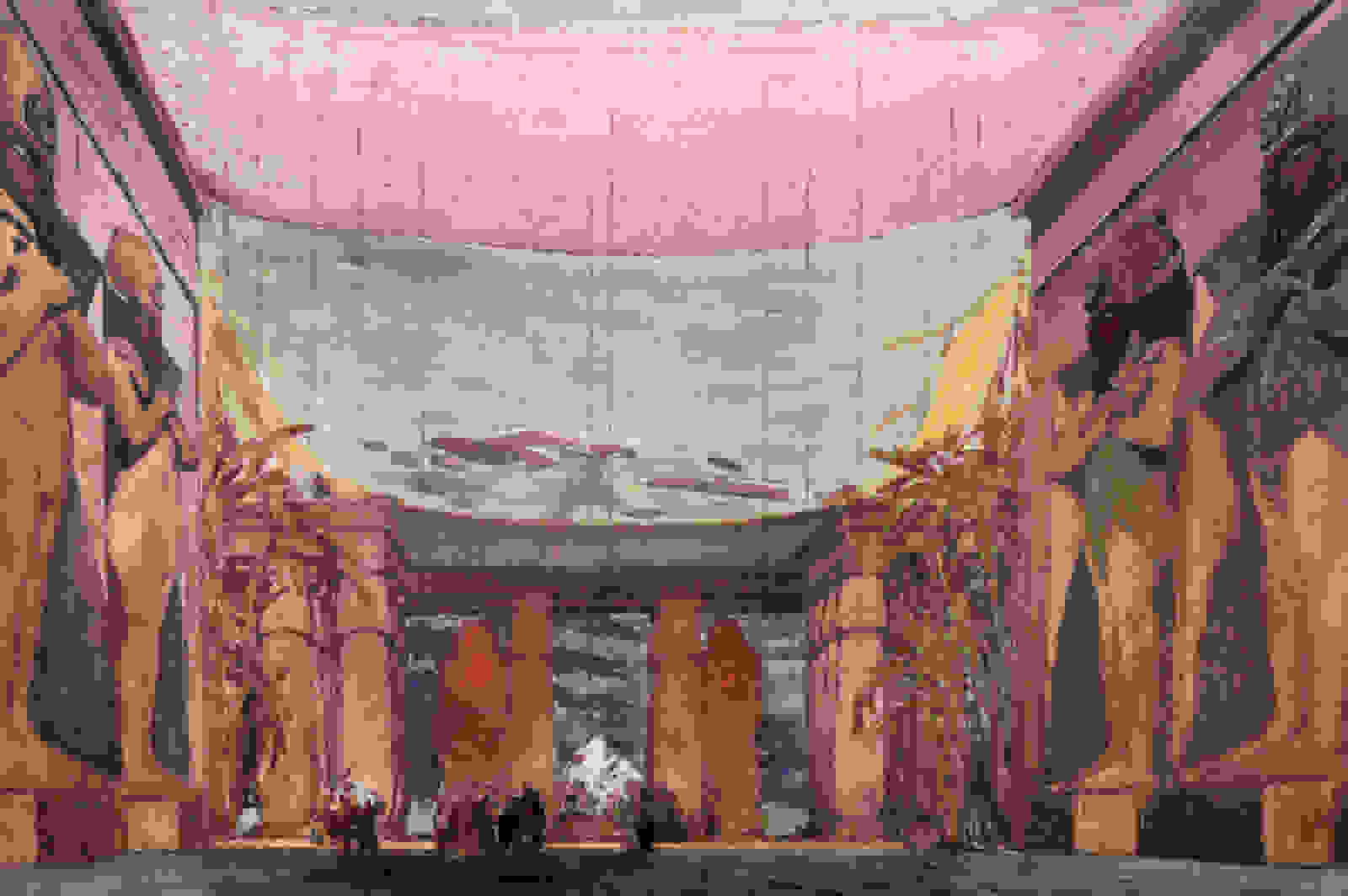 Léon Bakst’s set design for the Ballet Russes which inspired Art Deco colors | Image source: Britannica.com