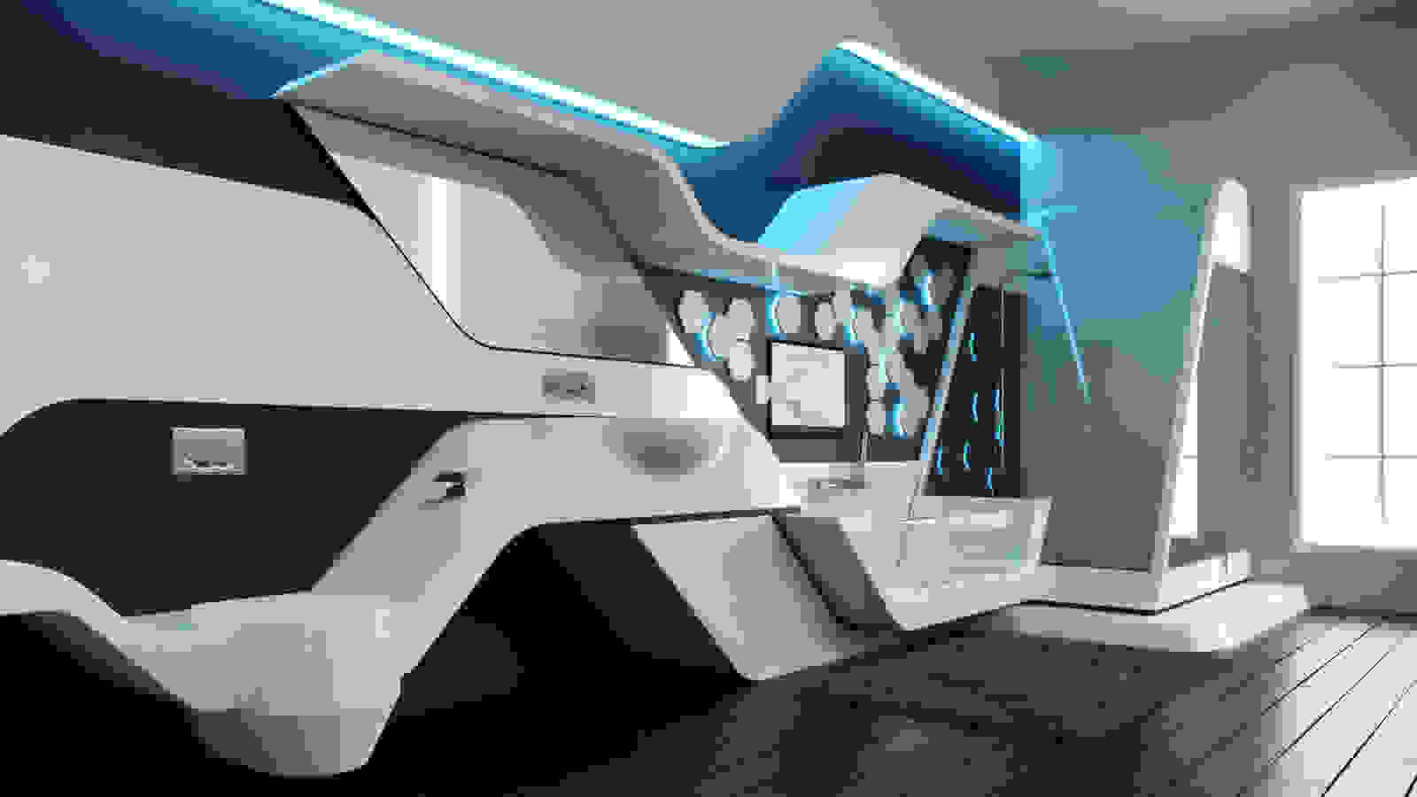 Futuristic bathroom | Source: bathandpamper.com