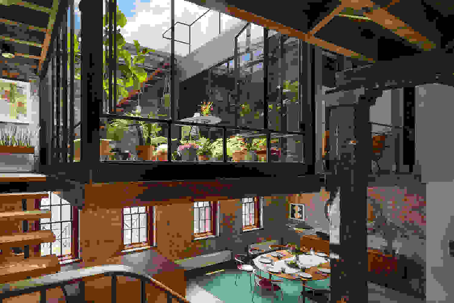 Mezzanine terrace | Source: archdaily.com