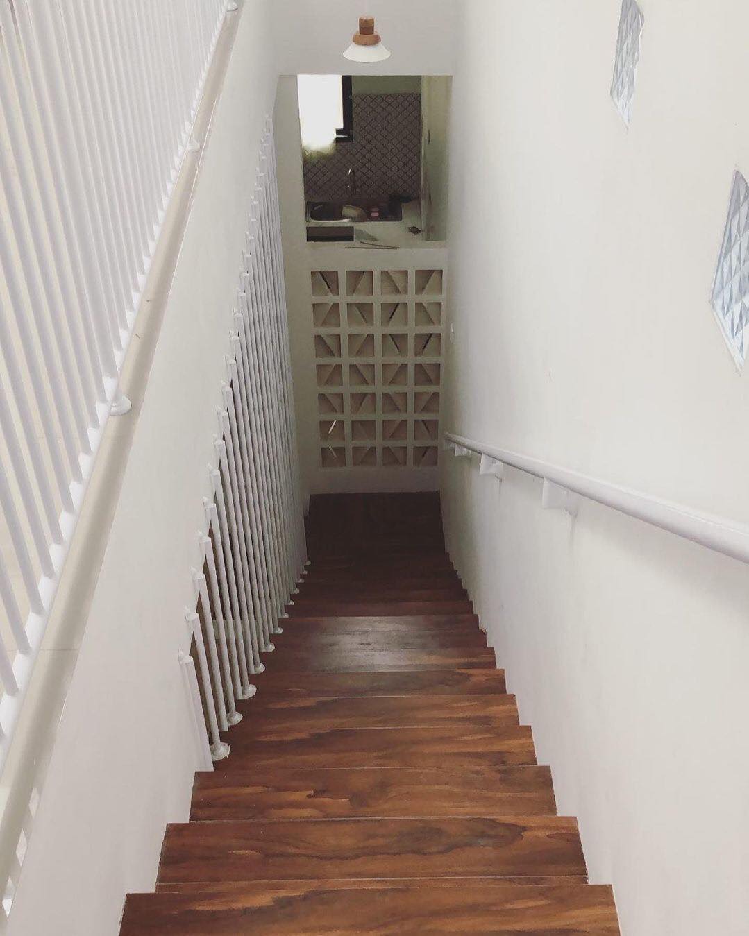 The implementation of minimalist $breeze$ $block$ on the facade of modern house architecture provides optimal ventilation and creates an aesthetically pleasing decorative roster.