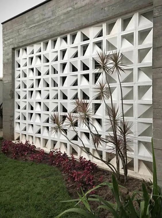 use minimalist brizze block you get good ventilation your house or aritecture look aesthetic on fence
