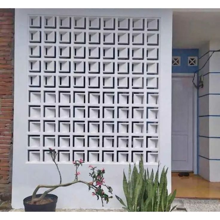 use minimalist brizze block you get good ventilation your house or aritecture look aesthetic on fence