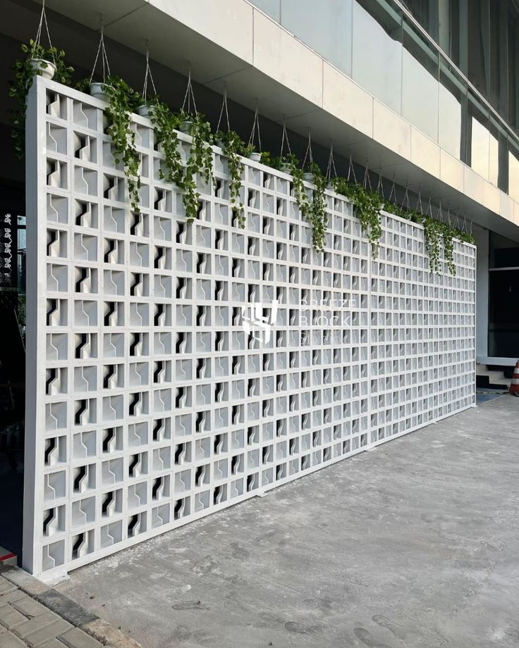 use minimalist brizze block you get good ventilation your house or aritecture look aesthetic on fence