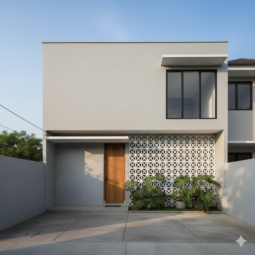 use minimalist brizze block you get good ventilation your house or aritecture look aesthetic on fence