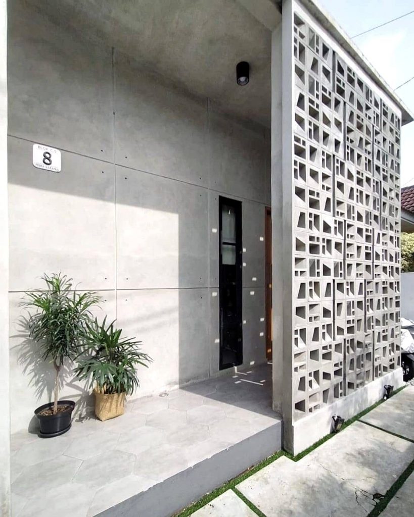 use minimalist brizze block you get good ventilation your house or aritecture look aesthetic on fence