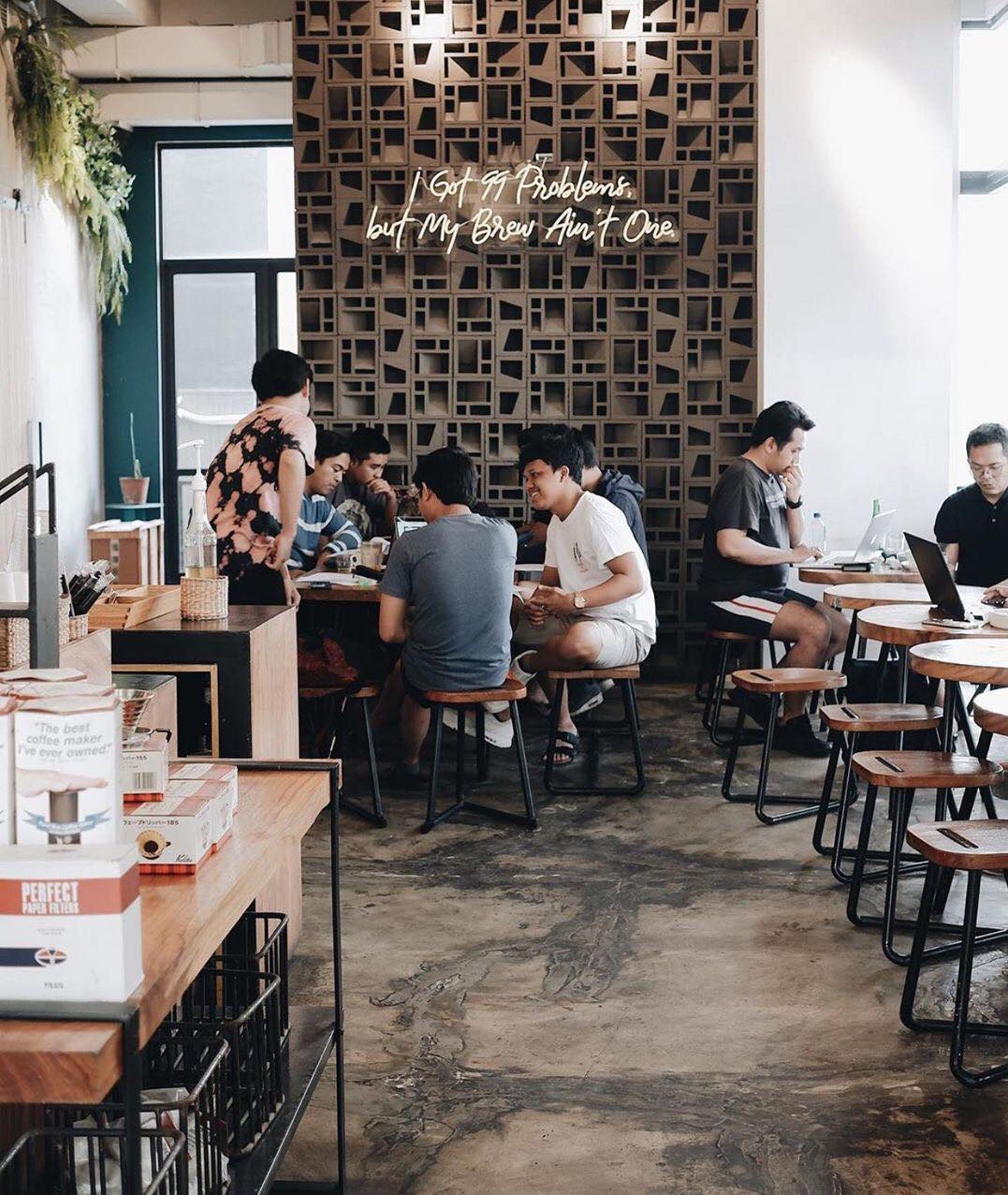 The implementation of minimalist $breeze$ $block$ on the facade of modern house architecture provides optimal ventilation and creates an aesthetically pleasing decorative roster.