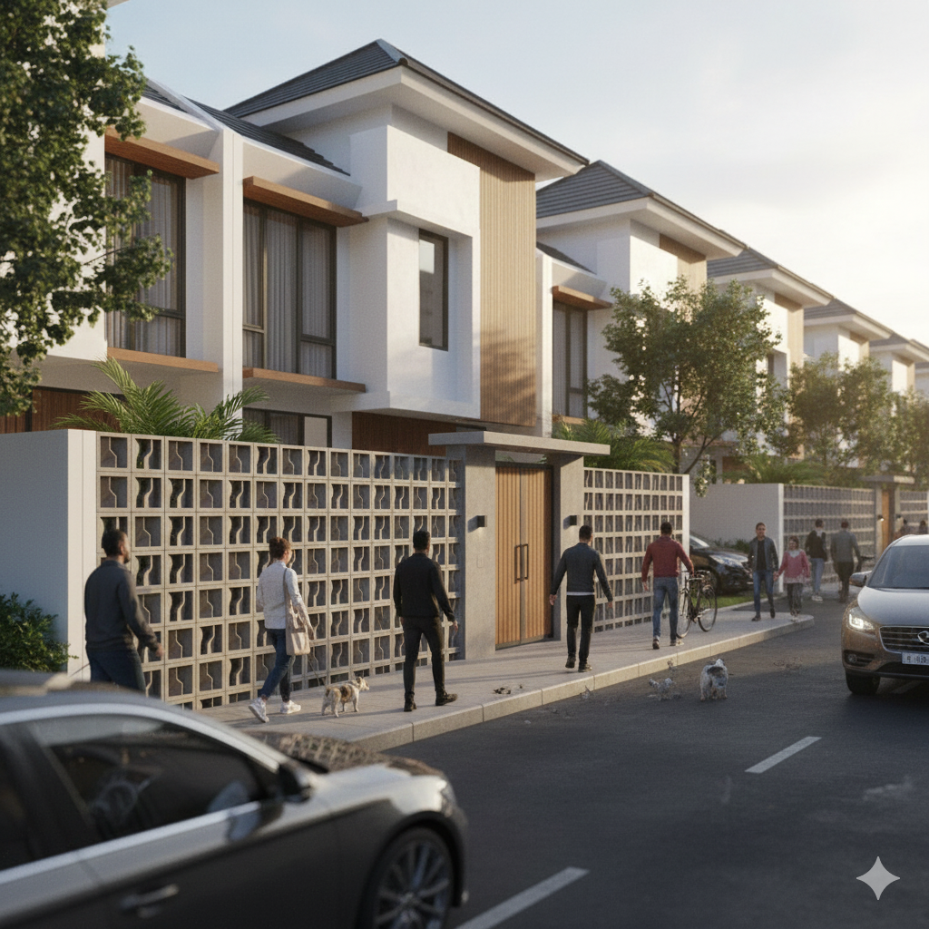 use minimalist brizze block you get good ventilation your house or aritecture look aesthetic on fence