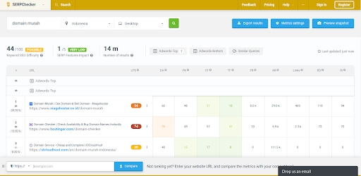 SERP checker