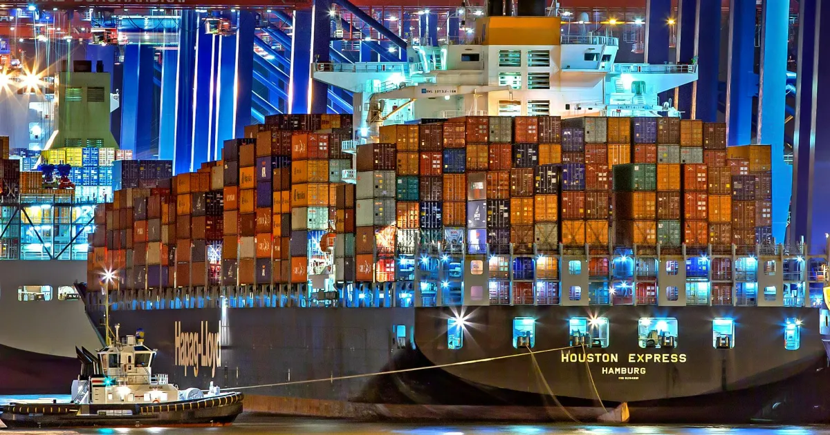 A Hapag-Lloyd container vessel