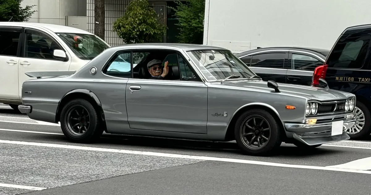 One of the first ever Skyline GT-Rs on the streets of Akihabara