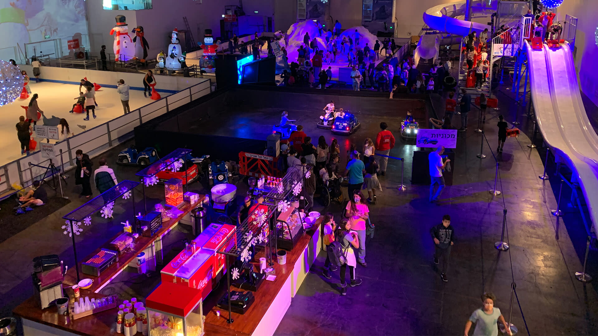 Heavy snowfalls and Ice at Tel Aviv snow park! | Industrial Frigo Ice | Ice & Snow Rides Manufacturer