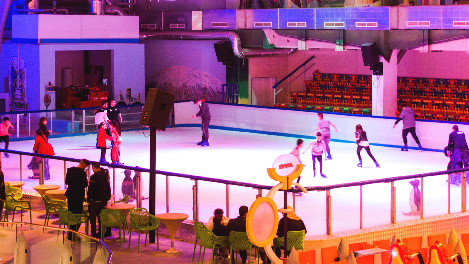 Ice Rink Polycarbonate Boards System | Industrial Frigo Ice | Ice & Snow Rides Manufacturer