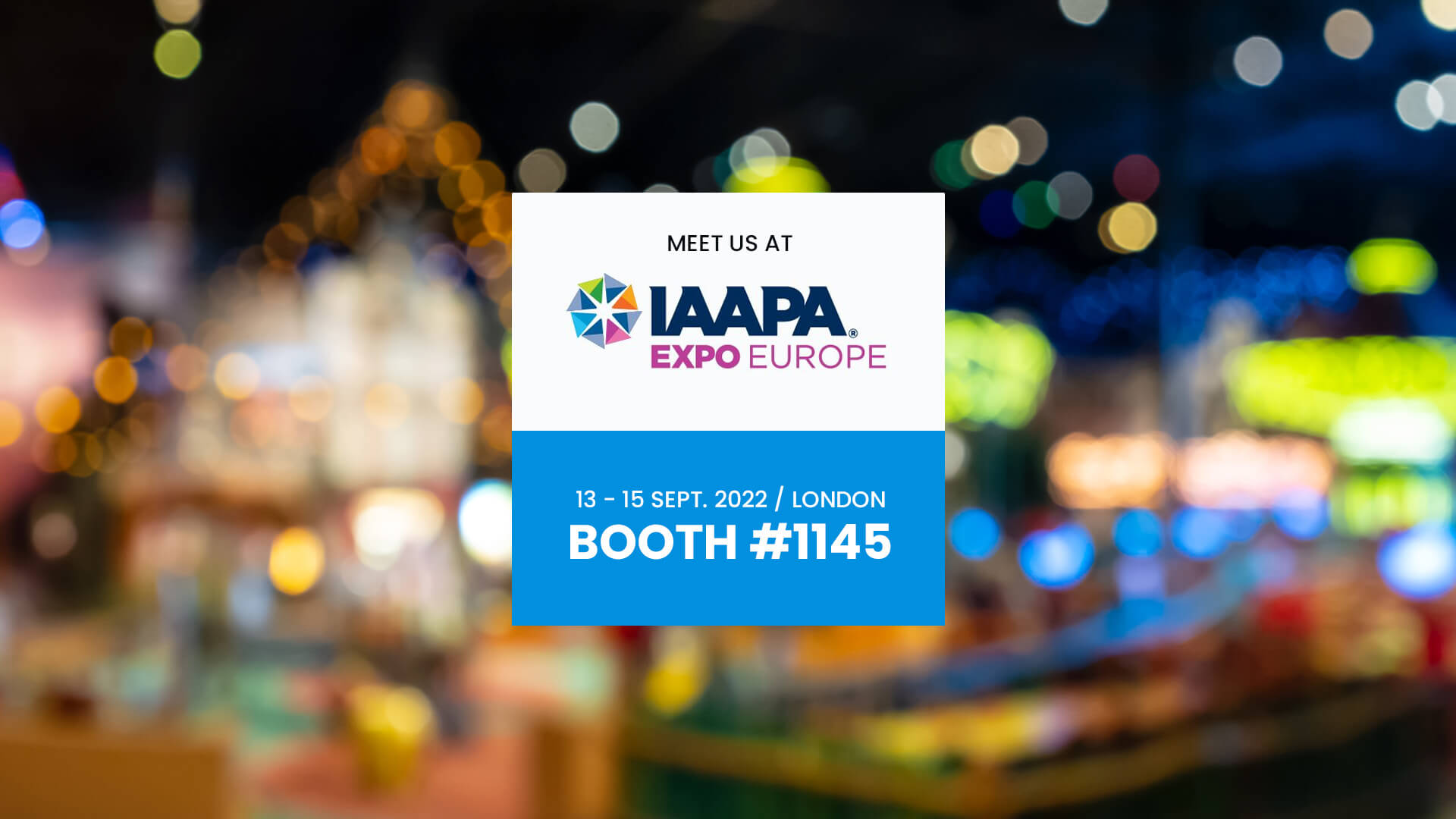We look forward to seeing you in London at IAAPA EXPO EUROPE 2022! | Industrial Frigo Ice | Ice & Snow Rides Manufacturer