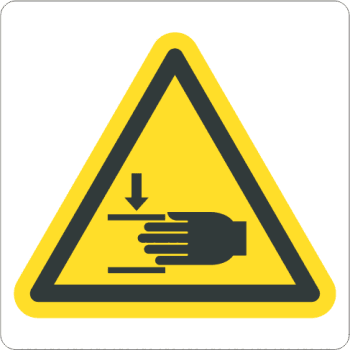 Klemfare hånd 20x20 cm, PET-plast