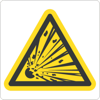 Eksplosivt materiale 20x20 cm, PET-plast