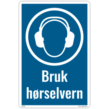 Bruk hørselvern, PET-plast