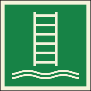 Embarkation ladder 10 x 10 cm PET-XL