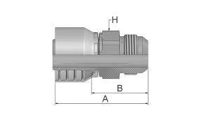AGJ-Male JIC- Straight - Steel 48-serie