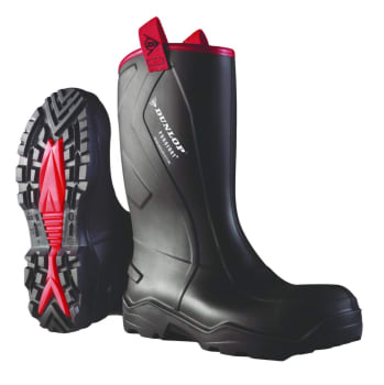 Vernestøvel Dunlop Purofort+ Rugged S5 svart