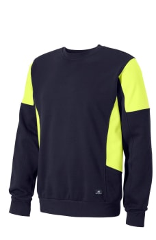 FR GENSER RUND HALS MARINE/GUL