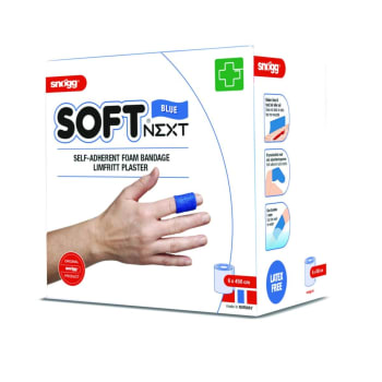 PLASTER SNØGG SOFT NEXT 6cmX4.5m limfritt blå