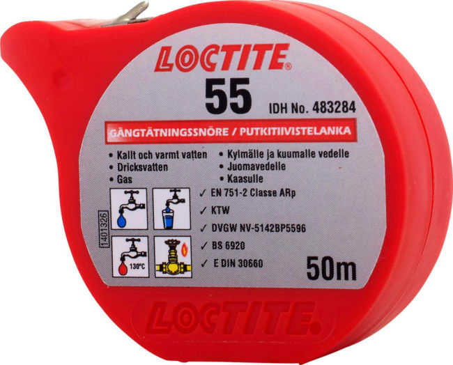 GJENGETETNINGSSNØRE 55 Loctite