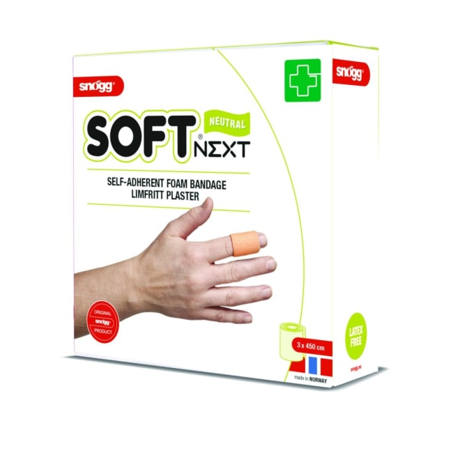 PLASTER SNØGG SOFT NEXT 6cmX4.5m limfritt nøytral