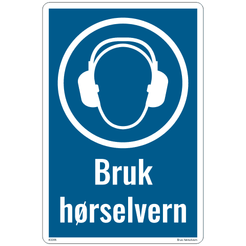 Bruk hørselvern, PET-plast