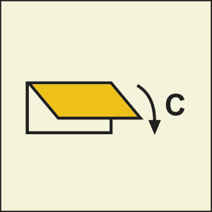 Closing device ventilation cargo spaces, PET-XL