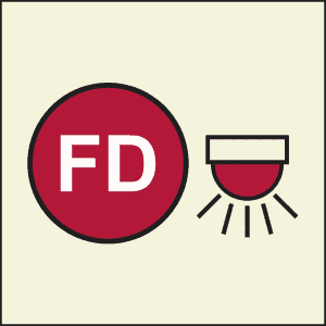 Space protected by automatic fire alarm, PET-XL