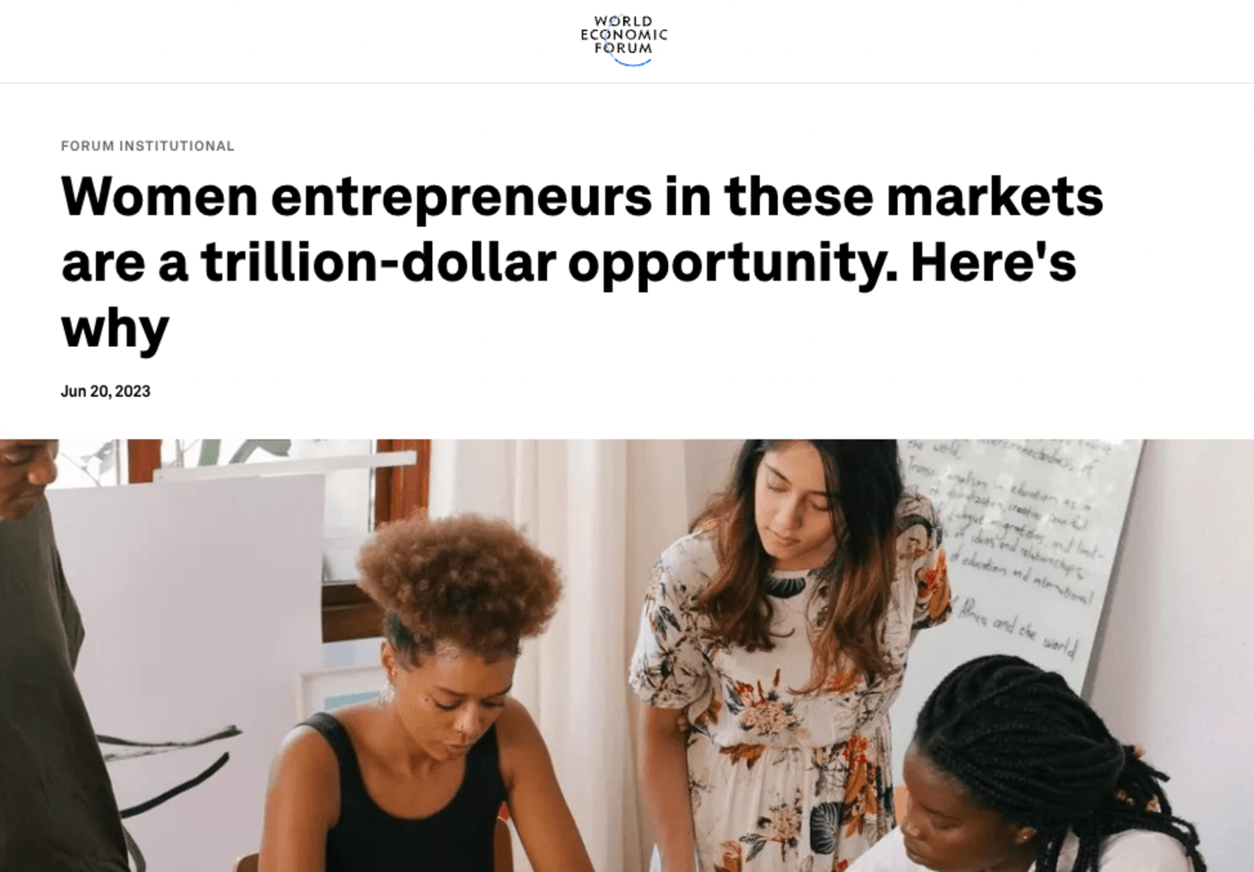 Cover photo for TOOL: The Business Case of Female Founders & Investors!