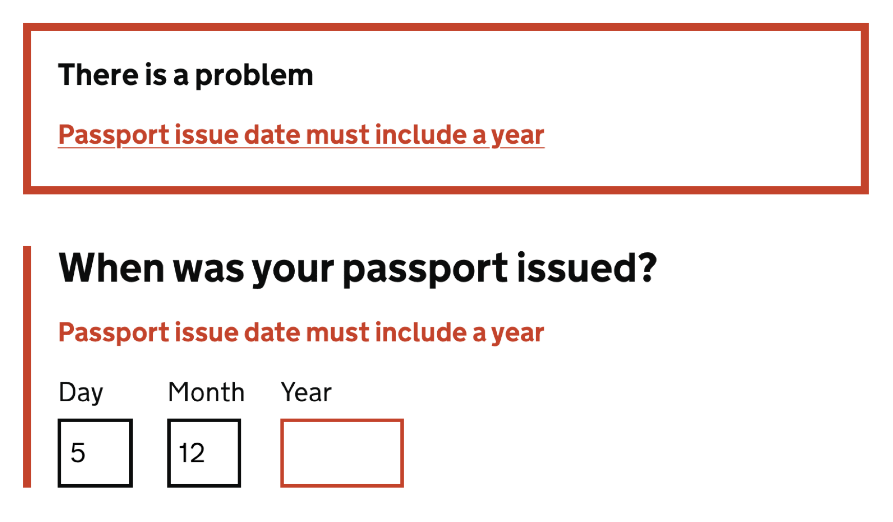 Displaying error summary on the top of the form.