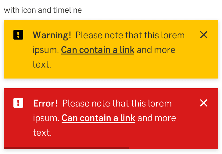 Error messages displayed as toast notifications.