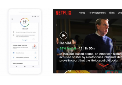 The image includes screenshots from Google Maps and Netflix to demonstrate how it might look to make a system that explains its decisions. Both are good first steps, but there is much improvement to be made.