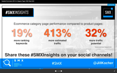 SEO Jill Kocher Brown research - ecommerce category page vs. product page performance