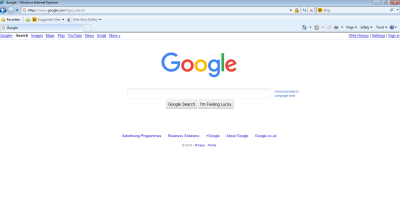 Screenshot of Google.com