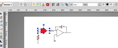 One of the SVG drawing tools with a way to capture the object id using the provided interface.