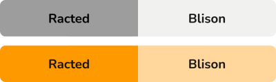 Different saturations of orange and gray