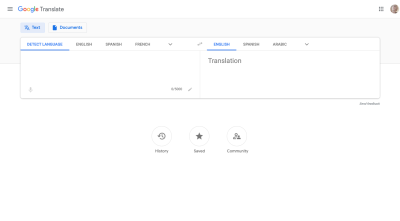 Google Translate translator tool