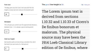 Good Line Height calculator