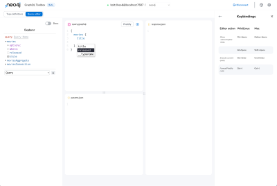 Screenshot of Neo4j GraphQL Toolbox