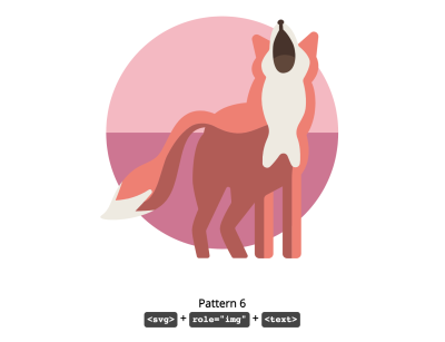 fox illustration presented in the codepen example