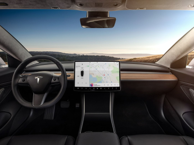 Tesla interior.