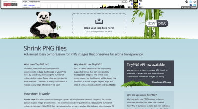 TinyPNG website 2014